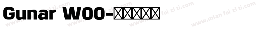 Gunar W00字体转换